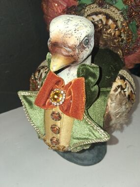 harvest turkey tabletop figurine, closely resembling pieces from Katherine's Col
